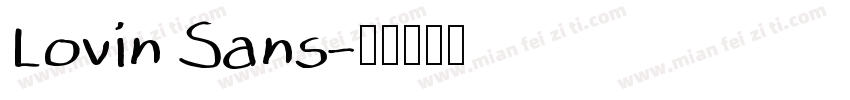 Lovin Sans字体转换